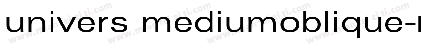 univers mediumoblique字体转换